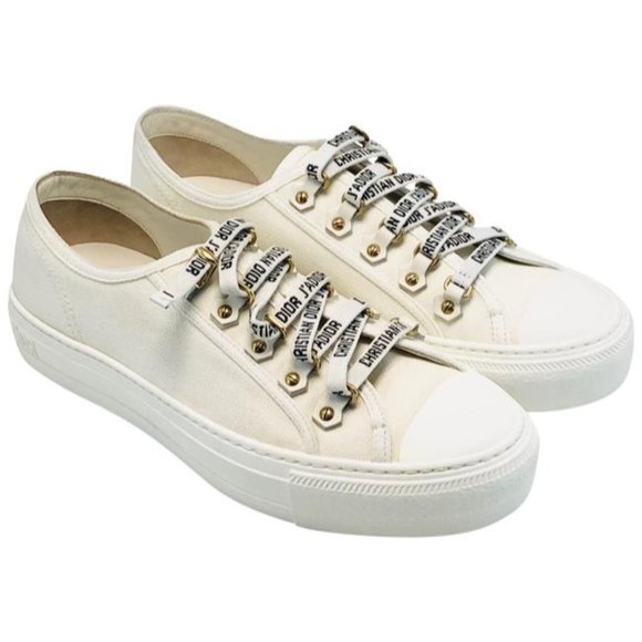 DIOR  White Walk N Sneakers Size EU:39.5 - Picture 1 of 12